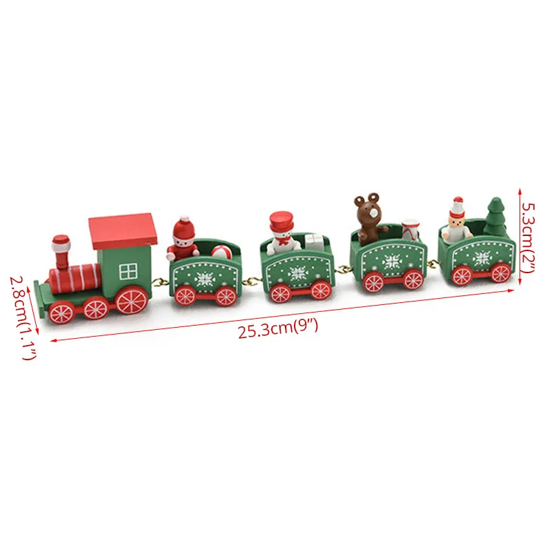 Новогодний Рождественский деревянный поезд рождественские украшения для дома Рождественские вечерние подарки для детей новогодний декор - Цвет: style 5