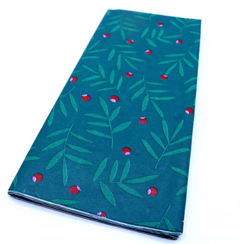 green flower 1 комплект 50*66 см мягкая бумага с рисунком Рождественская упаковочная бумага подарочная упаковка Свадебная вечеринка домашний декор оригами скрапбукинговые принадлежности - Цвет: green flower