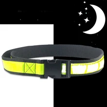 Открытый пояс для талии спасательный Регулируемый прочный практичный светоотражающий ремень для кемпинга унисекс походный карабин спортивный светящийся мягкий