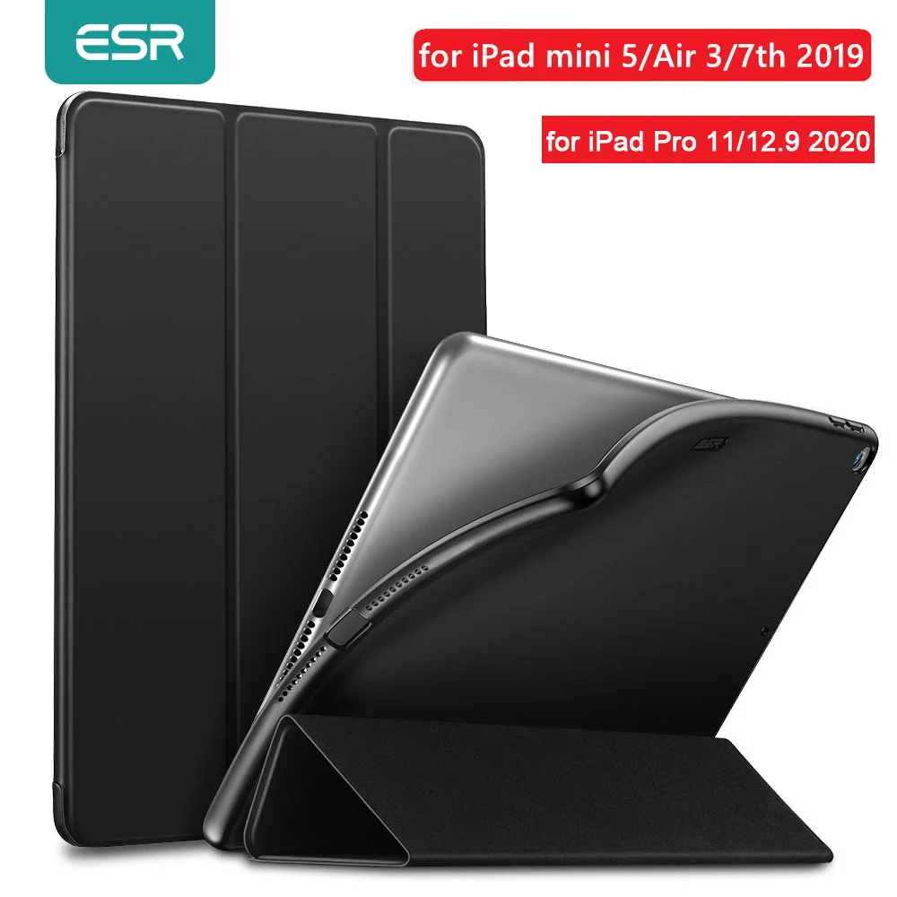 ESR Case for iPad mini 5 Air 3 2019 Leather TPU Back Magnet Smart Cover 7 7th Gen 10.2 Pro 2020 11 12.9|Чехлы для планшетов и