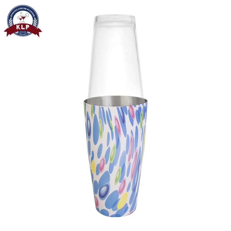CS258 custom logo bar bartender Boston cocktail shaker bottle for Barware - Цвет: CS258