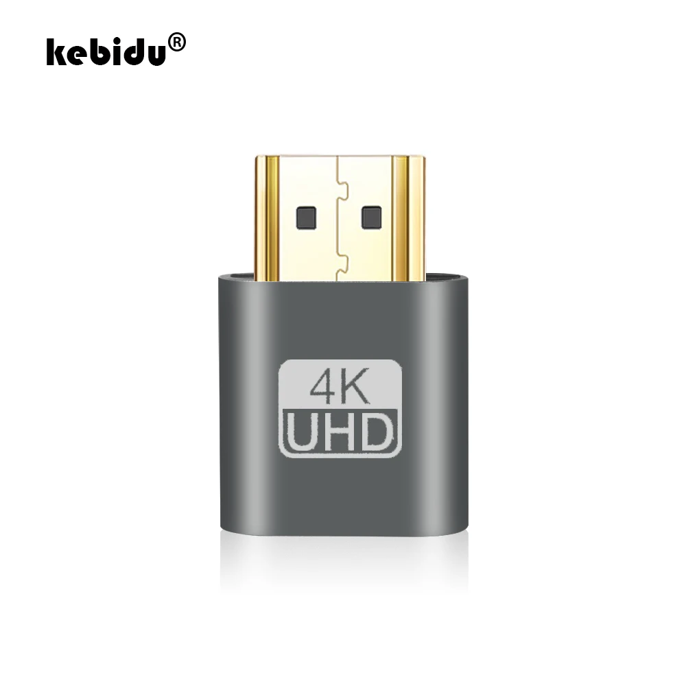 Адаптер VGA HDMI виртуальный дисплей Безголовый для Ghost Цветной алюминиевый сплав Lock