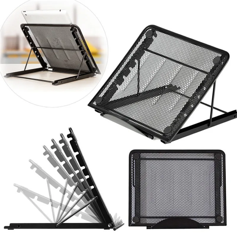 Multi-functio Adjustable Desktop Computer Bracket Radiator Cooling Cooler Mesh Ventilated Laptop Stand Holder for Table Laptop