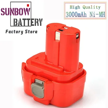 

12V 3000mAh Ni-MH Replacement Cordless Tools Battery for Makita 192681-5/192698-2/193157-5/192698-8 1233/1234/1235/192598-2