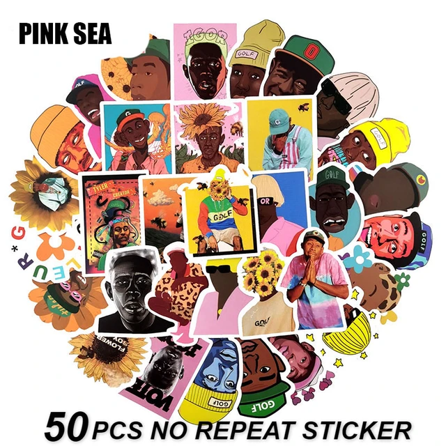 50PCS Rapper Singer Tyler The Creator Stickers DIY Skateboard