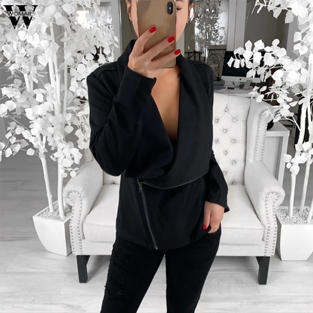 Женские свитшоты модные куртки с длинным рукавом и открытой передней юбкой