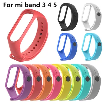 

Replacement Strap for Xiaomi Mi band 4 5 3 Bracelet Silicone Sport Wristband Strap For Miband 4 5 3 Bracelet Smart Accessories