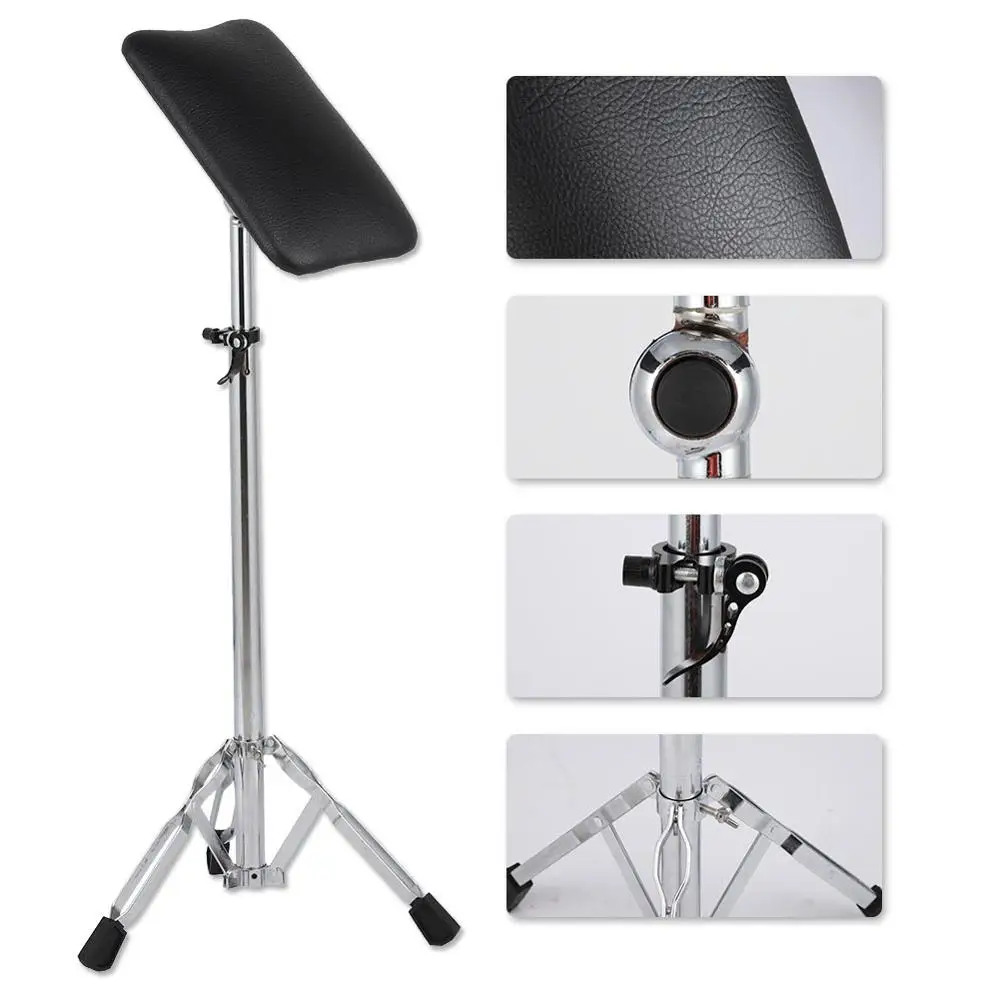 New Stainless Steel Tattoo Armrest 360 Time Rotating Height Adjustable Stable Tripod With PU Leather Pad Tattoos Armrest Bracket andoer 360 degrees panning rotating time lapse stabilizer tripod adapter for gopro dslr