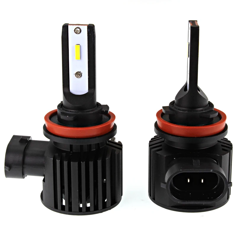 12V Автомобильные фары H7 светодиодный фар 100 Вт 10000LM HB3 HB4 H11 H16 9012 9005 9006 светодиодный лампы все в один дизайн лампы 6000K