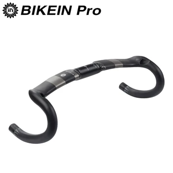 

BIKEIN Full UD Carbon Ultralight Road Bike Handlebar Cycling Bicycle Drop Bar 31.8mm Bent Bar 400/420/440mm Matte Black 220g