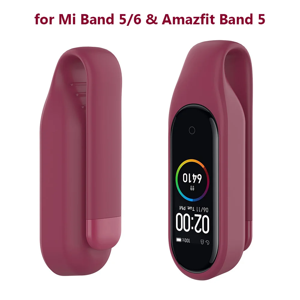 Replace Silicone Protective Cover Holder Clip for Huami Amazfit Band 5/Mi Band 6 