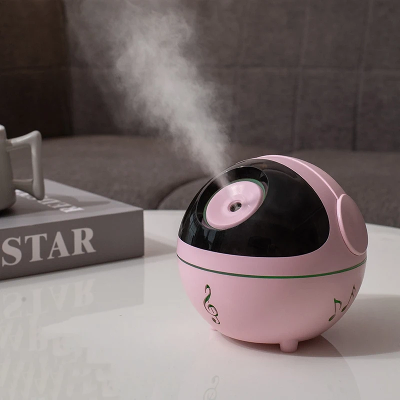 SANQ 350ML Music Ball Humidifier with Aroma Lamp Essential Oil Electric Aroma Diffuser Mini Air Humidifier