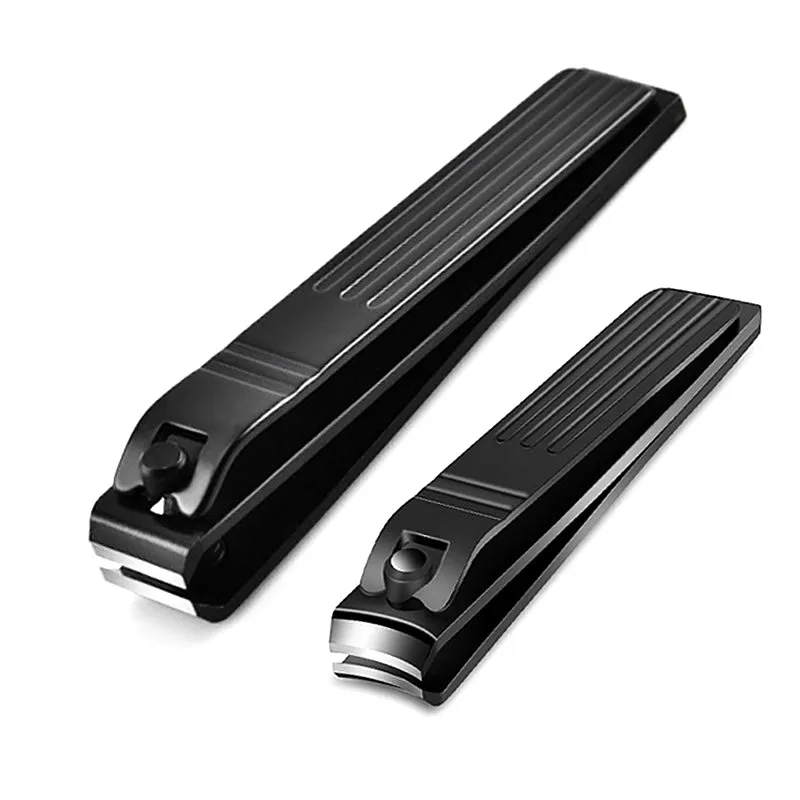 

High Quality Black Nail Clipper Straight Blades Nipper Toenail Cutter Fingernail Trimmer Manicure Pedicure Tools For Man Women