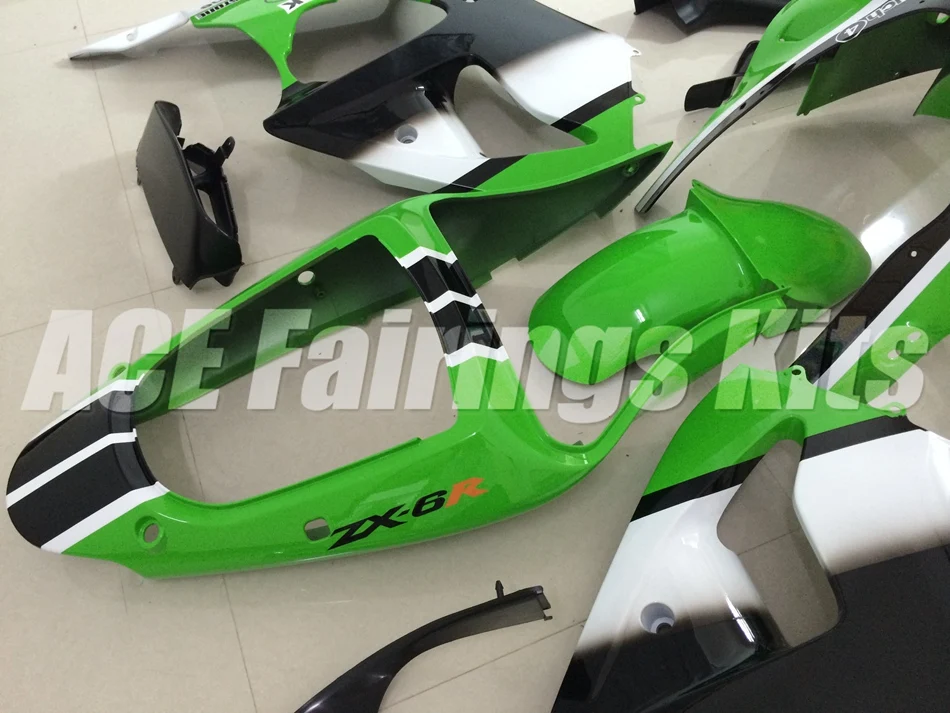 ABS Полный Обтекатель подходит для Kawasaki ZX6R 2000 2001 2002 мотоцикл Обтекатели ZX-6R 00 01 02 Ninja 636 Кузов Набор Горячая Распродажа