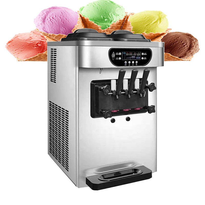 Desktop Soft Serve Ice Cream Machine CE Prove Ice Cream Maker Stainless