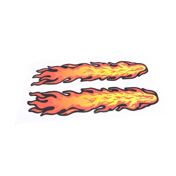 

Novelty Flame Car Sticker Decal Motorcycle Waterproof Decorative Red Flame Fire Decal Sticker