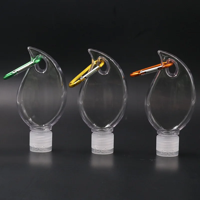 

50ml Refillable Bottles with Hand Sanitizer Containers Travel Containers Leakproof Spray Bottle With Carabiner