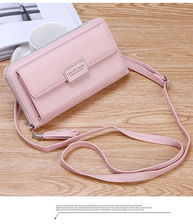 Для женщин ZipperHandbagLarge Ёмкость цепи BagFashion длинные PurseMobileBag2019
