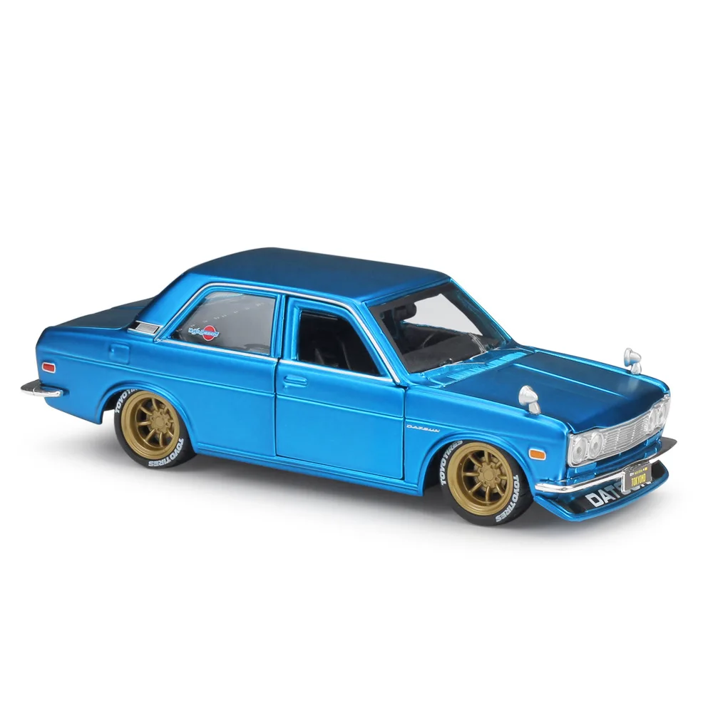 

MAISTO 1/24 Scale Car Model Toys 1971 Datsun 510 Diecast Metal Car Model Toy For Collection,Gift,Kids