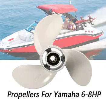 

Boat Motors Marine Outboard Propellers For Yamaha Outboard Engine 4HP 5HP 6HP Engine 6E0-45943-01-EL 71/2X 7-BA 3Blades 9 Spline