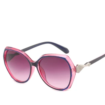 

2019 new large-framed stylish women's sunglasses personality clam sunglasses hundred sunglasses mesh red glasses