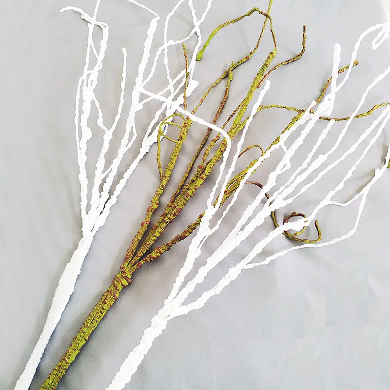 3pcs Fake Plant Plastic Dried Branches Flower Christmas Home Wedding Decoration Craft Material