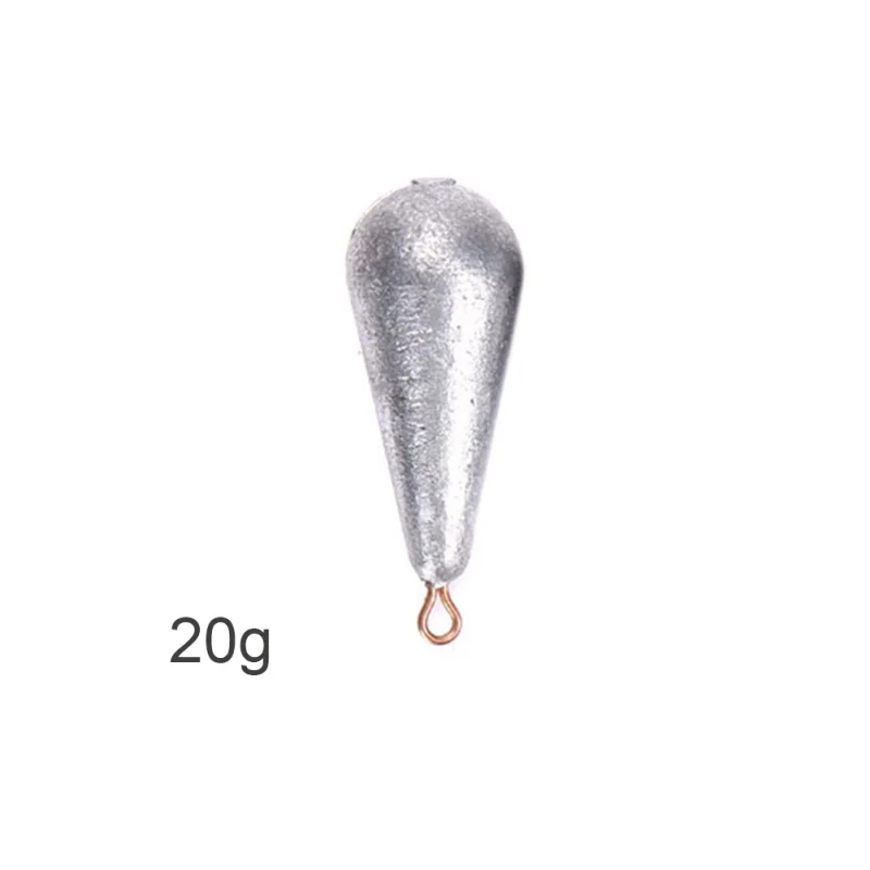 20g 5pcs 5 шт./лот вес Размер 10 г/15 г/20 г/30 г/40 г/50 г/60 г капли воды свинец Вес s Рыбалка Овальный Сплит свинцовые грузила - Color: 20g 5pcs