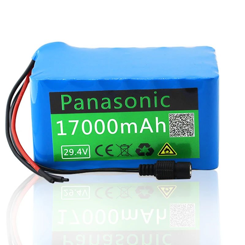 Высокое качество Panasonic батарея 7S5P 24v 17Ah 250w 29,4 V 17000 мА/ч, литий-ионный аккумулятор для инвалидного кресла для электрического велосипеда+ зарядное устройство