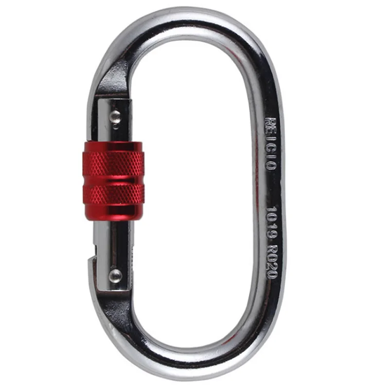 

25Kn O-Type Lock Buckle Automatic Master Carabiner Multicolor Crossing Hook Climbing Rock Mountaineer Equipment