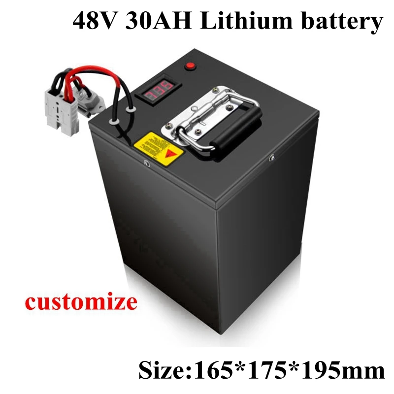 48V 30ah литий-ионный аккумулятор с BMS для 2000w 1500w Мотоцикл Скутер велосипед с электродвигателем Электрический Кроссовый мотоцикл+ зарядное устройство