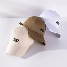 Spring And Summer Men's Baseball Cap 1987 Digital Embroidery Caps Cotton Versatile Sunshade Casual Men And Women Hat Cap For Boy