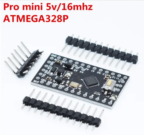 С Загрузчиком Pro Mini ATMEGA328P 328 мини ATMEGA328 5 В/16 МГц 3,3 В/8 МГц для arduino - Цвет: Black 5V 16MHZ