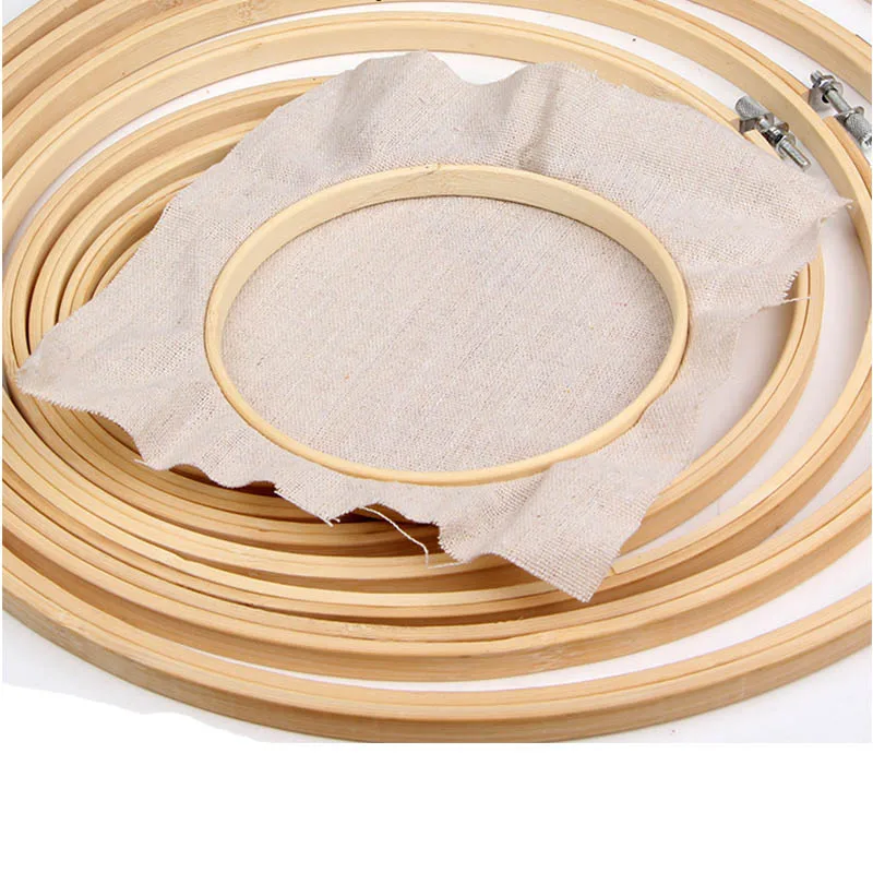 1pc 10cm 18cm 23cm 40cm Embroidery Cross-Stitch Wooden Frame Hoop Circle Embroidery Shed DIY hand Craft Sewing Needwork Tool