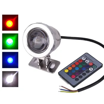 

5W Outdoor Waterproof RGB Lamp with Remote Control for Pond Water Garden LED Flood Light Underwater Spot Lamps