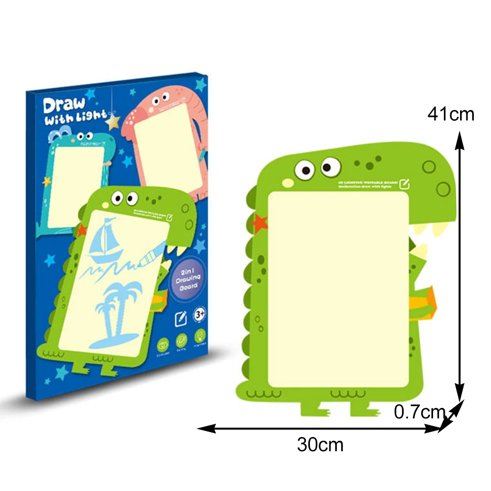 Волшебная доска для рисования набор игрушек для детей световой граффити доска игрушки с ночной Светильник детские развивающие игрушки с 4 ручки