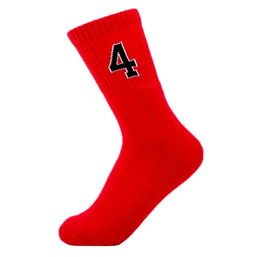 No.4 Dunk Shohoku средней школы № 10 ханамичи сакураги № 11 Rukawa акаджи, каэде, № 14 Мицуи Хисаси Косплэй красные носки - Цвет: No.4
