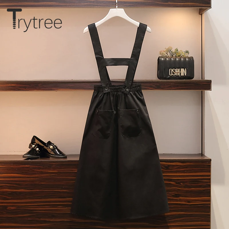 Летний женский комплект из двух предметов Trytree 2020 повседневный полосатый топ с