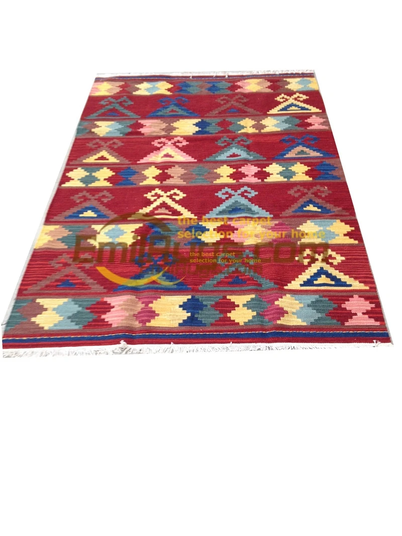 Коврики kilim ручной работы шерсть для Гостиная геометрический узор в богемном стиле природных
