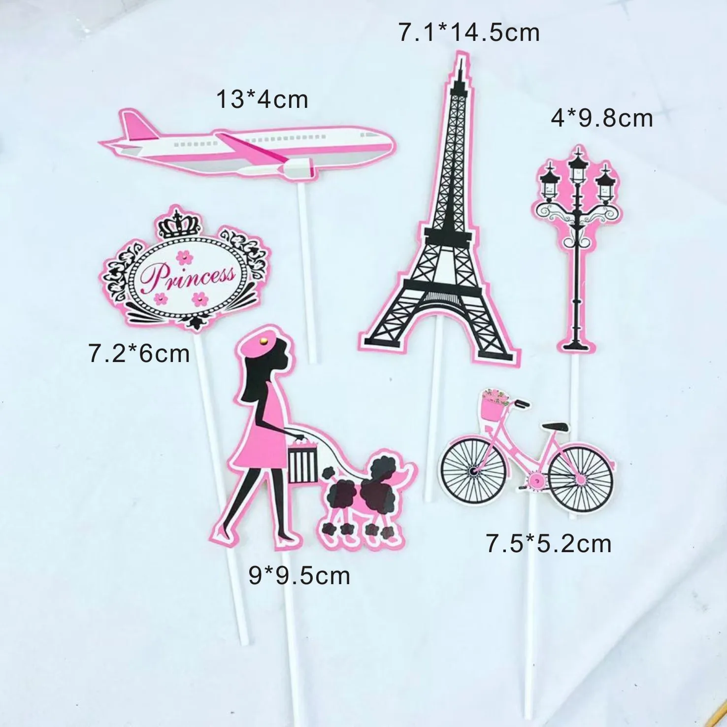 Party Decorations Birthday Party Supplies Cake Topper Cake Decorations Cake Toppers Cake Toppers Perfume Lipstick Paris Topper Eiffel Tower Kiss Cake Flags Kids Girls Birthday Wedding Bride Party Baking DIY Decor