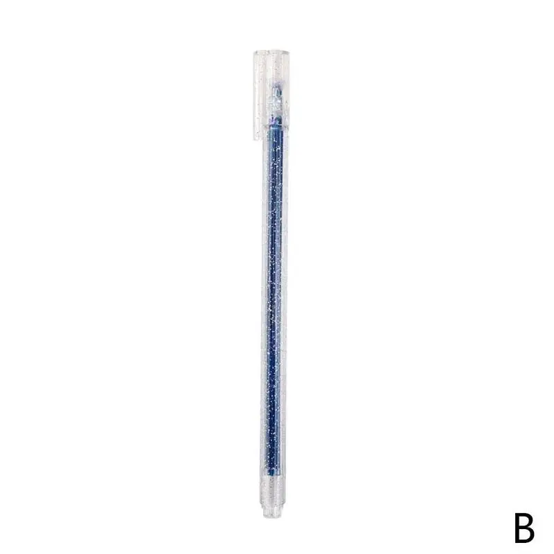 8 шт цветная гелевая ручка, цветная мигающая ручка, маленькая, свежая, цветная, для школы, для счета, ручка, игла, металлические, офисные принадлежности, канцелярские принадлежности, ручная ручка B1K8