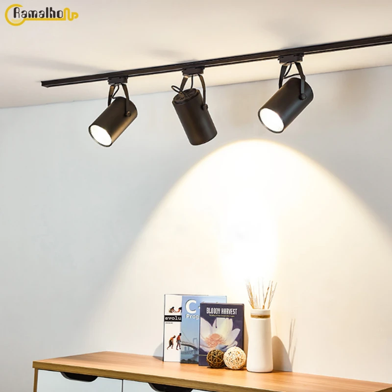 Riel de luz de pista led 20W 30W Luz de de riel de techo