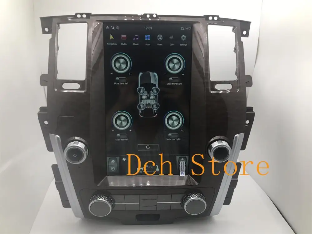 13 6 ''вертикальный tesla стиль Android 9 0 автомобильный dvd плеер GPS для nissan Patrol 2010 2019