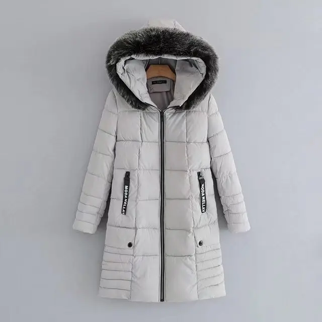 

2017 Western Style Autumn And Winter WOMEN'S Dress New Style Mid-length Hooded Cotton-padded Clothes