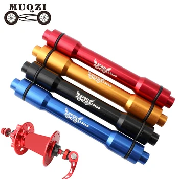 

MUQZI Wheel Axle Adapter Thru Axle 15 TO 9 100MM Barrel Shaft Hub Quick Release Conversion Shaft Aluminum Alloy