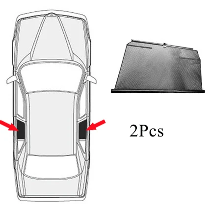 2 rear windows Для Porsche Cayenne 2th 3th 4th автомобиль специальное боковое окно Автоматический подъемный солнцезащитный козырек изоляция телескопические шторы - Цвет: 2 rear windows