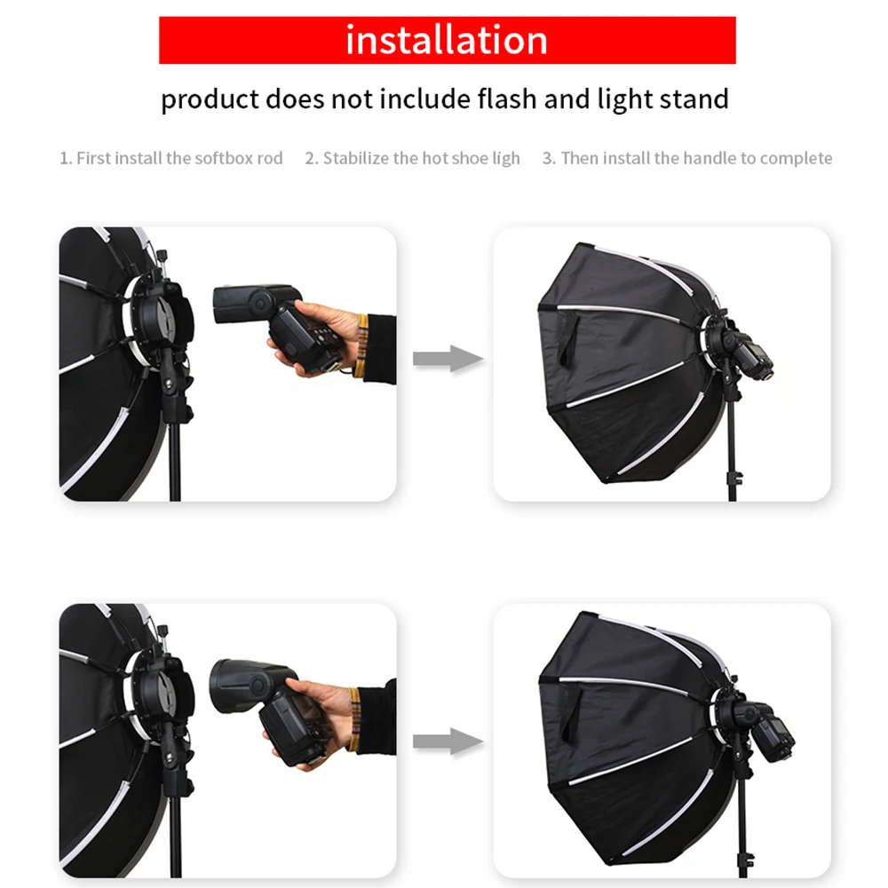 TRIOPO Newest KX 65CM Softbox Octagon Umbrella Light Box For Godox