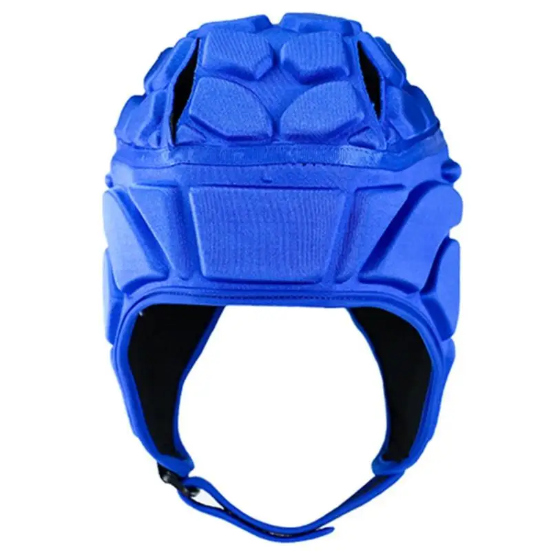 Blue S Футбольный голкиперский шлем EVA Sponge Sports cap Goalie Head Guard - Цвет: Blue S