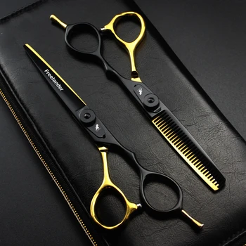 

Hair Scissors Professional 6CR Japan Hairdressing Scissors Barber Scissors Flat Scissors Bang Scissors Teeth Scissors Thinning