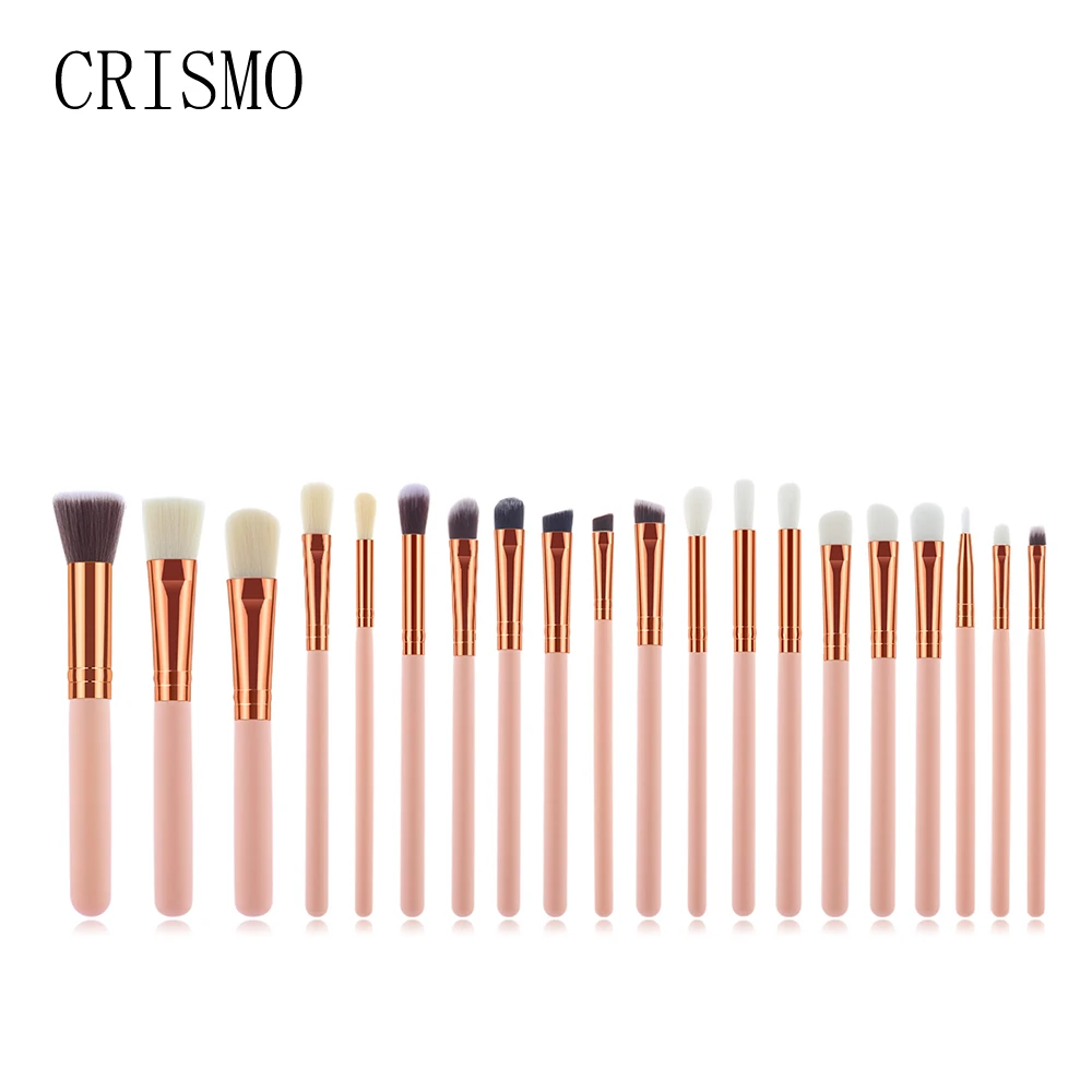

CRISMO 20Pcs/Set Professional Makeup Brush Set Pro Blending Eyeshadow Powder Foundation Eyes Eyebrow Lip Eyeliner Makeup Brushes