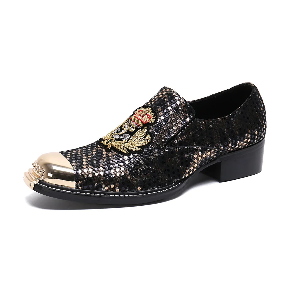 

Man Loafers Cow Leather Steel Toe Leisure British Style Schoenen Genuine Leather Full Grain Leather Slip-on Gostinshoes Handmade